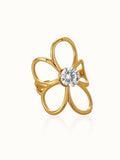 Shining Line Flower Ring Gold 55mm