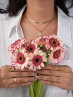 Sparkling Sunflower Kette Gold