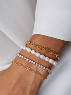 Sparkling Tennis Armband Gold