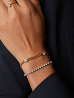 Sparkling Tennis Armband Gold