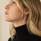 Alcyone Two Tone Double Hoops